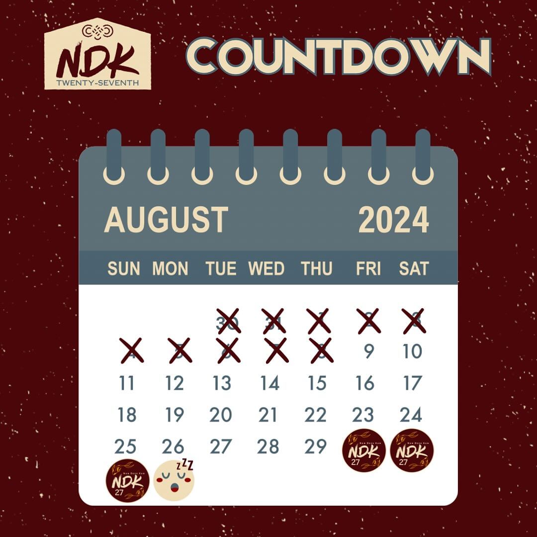 We’re really in the home stretch! We are 21 DAYS until NDK!!